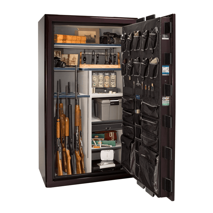 Presidential | 50 | Level 8 Security |  2.5 Hours Fire Protection | Black Cherry Gloss | Black Electronic Lock | 72.5"(H) x 42"(W) x 32"(D)