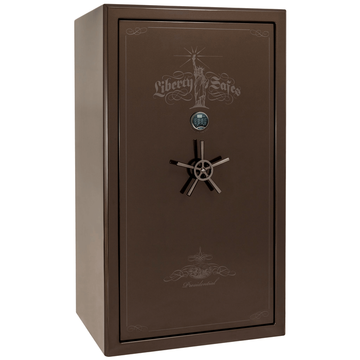 Presidential | 50 | Level 8 Security |  2.5 Hours Fire Protection | Bronze Gloss | Black Electronic Lock | 72.5"(H) x 42"(W) x 32"(D)