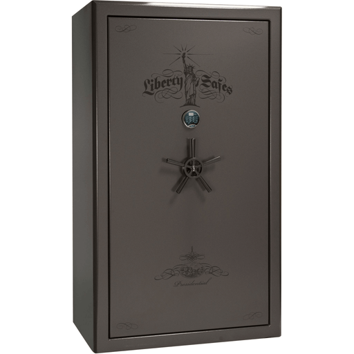 Presidential | 50 | Level 8 Security |  2.5 Hours Fire Protection | Gray Gloss | Black Electronic Lock | 72.5"(H) x 42"(W) x 32"(D)