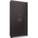 Vault Door Left Inswing | Black Cherry Gloss | Black Electronic Lock | 81-85"(H) x 27-42"(W) x 7-10"(D)