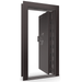 Vault Door Right Inswing | Black Cherry Gloss | Black Mechanical Lock | 81-85"(H) x 27-42"(W) x 7-10"(D)