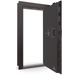 Vault Door Right Outswing | Black Cherry Gloss | Black Electronic Lock | 81-85"(H) x 27-42"(W) x 7-10"(D)