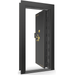 Vault Door Right Inswing | Black Gloss | Brass Mechanical Lock | 81-85"(H) x 27-42"(W) x 7-10"(D)