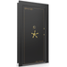 Vault Door Left Inswing | Black Gloss | Brass Electronic Lock | 81-85"(H) x 27-42"(W) x 7-10"(D)
