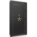 Vault Door Right Outswing | Black Gloss | Brass Electronic Lock | 81-85"(H) x 27-42"(W) x 7-10"(D)