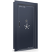 Vault Door Right Inswing | Blue Gloss | Chrome Electronic Lock | 81-85"(H) x 27-42"(W) x 7-10"(D)