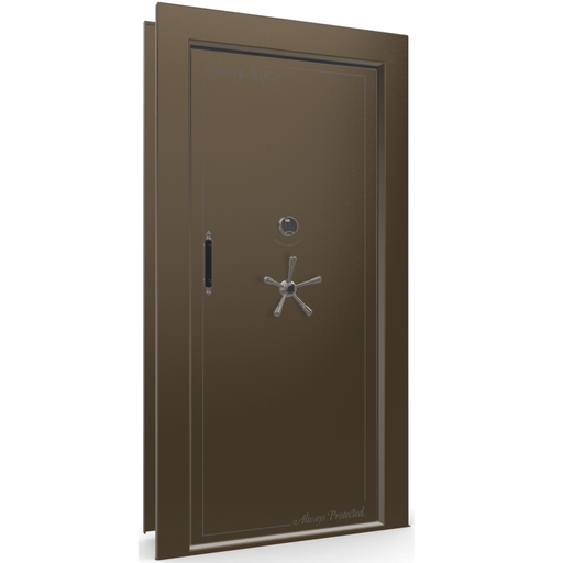 Vault Door Right Inswing | Bronze Gloss | Black Electronic Lock | 81-85"(H) x 27-42"(W) x 7-10"(D)