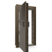 Vault Door Left Outswing | Bronze Gloss | Black Electronic Lock | 81-85"(H) x 27-42"(W) x 7-10"(D)