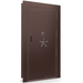 Vault Door Right Outswing | Burgundy | Black Mechanical Lock | 81-85"(H) x 27-42"(W) x 7-10"(D)