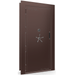 Vault Door Left Outswing | Burgundy | Black Electronic Lock | 81-85"(H) x 27-42"(W) x 7-10"(D)