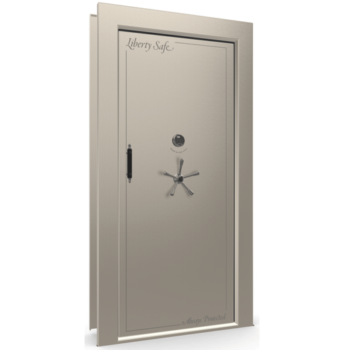 Vault Door Right Inswing | Champagne Gloss | Black Electronic Lock | 81-85"(H) x 27-42"(W) x 7-10"(D)