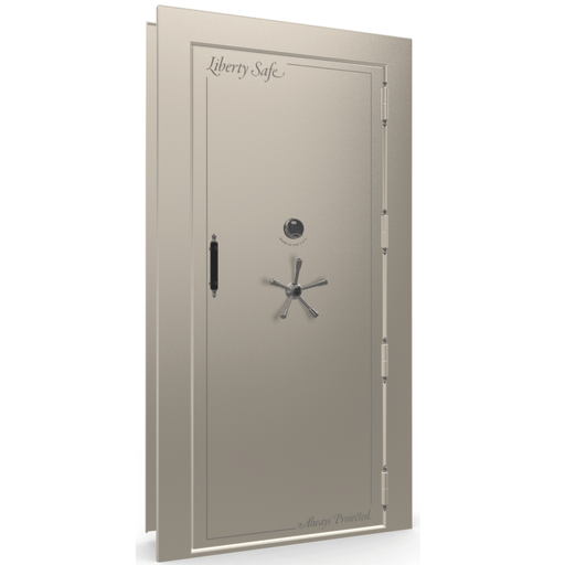 Vault Door Right Outswing | Champagne Gloss | Black Electronic Lock | 81-85"(H) x 27-42"(W) x 7-10"(D)