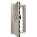 Vault Door Left Outswing | Champagne Gloss | Black Electronic Lock | 81-85"(H) x 27-42"(W) x 7-10"(D)