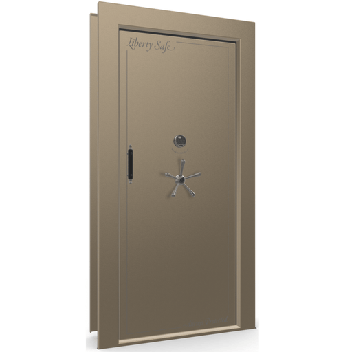 Vault Door Right Inswing | Champagne | Black Electronic Lock | 81-85"(H) x 27-42"(W) x 7-10"(D)
