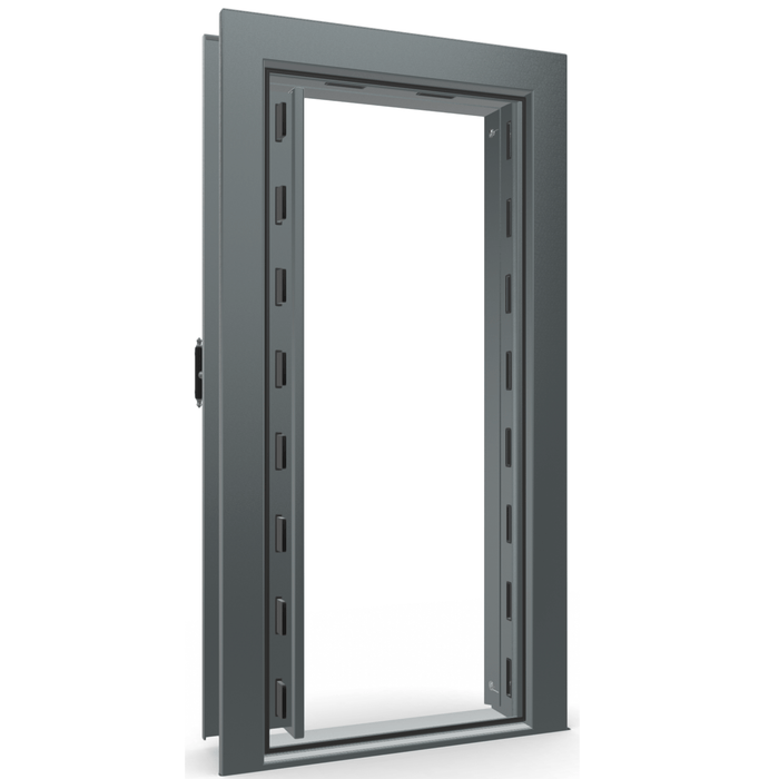 Vault Door Left Inswing | Forest Mist Gloss | Black Mechanical Lock | 81-85"(H) x 27-42"(W) x 7-10"(D)