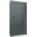 Vault Door Right Inswing | Forest Mist Gloss | Black Mechanical Lock | 81-85"(H) x 27-42"(W) x 7-10"(D)