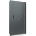 Vault Door Right Outswing | Forest Mist Gloss | Black Mechanical Lock | 81-85"(H) x 27-42"(W) x 7-10"(D)
