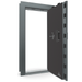 Vault Door Right Outswing | Forest Mist Gloss | Black Electronic Lock | 81-85"(H) x 27-42"(W) x 7-10"(D)