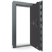 Vault Door Right Outswing | Forest Mist Gloss | Black Mechanical Lock | 81-85"(H) x 27-42"(W) x 7-10"(D)