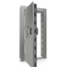 Vault Door Left Outswing | Gray Gloss | Black Electronic Lock | 81-85"(H) x 27-42"(W) x 7-10"(D)