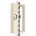 Vault Door Left Outswing | White Gloss | Black Electronic Lock | 81-85"(H) x 27-42"(W) x 7-10"(D)