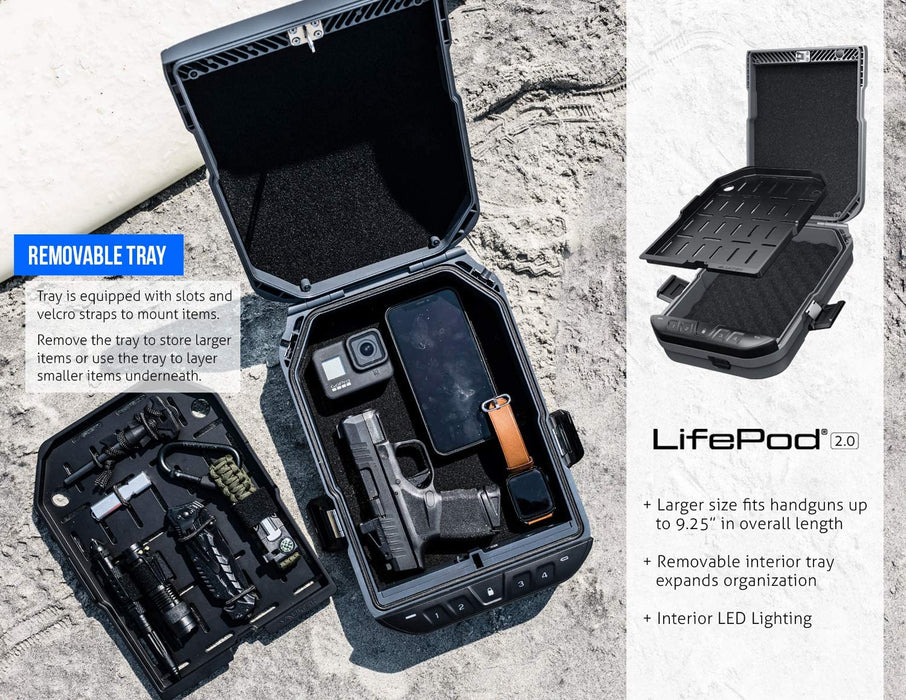 LifePod 2.0 5-Piece Pluck Foam Set - Armadillo Safes